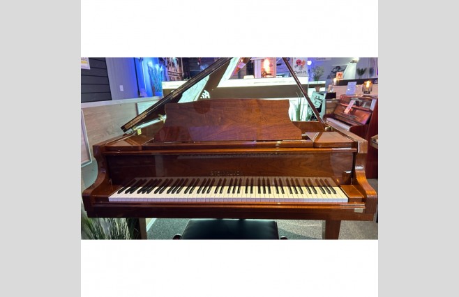 Steinhoven SG148 Polished Walnut Display Model Baby Grand Piano All Inclusive Package (SN:825512) - Image 1